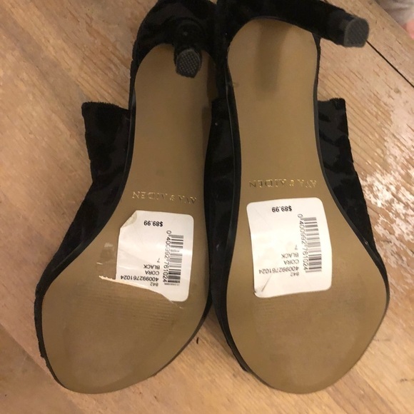 Ava & Aiden Cora Heels Mules Velvet Damask 7 - Picture 7 of 9